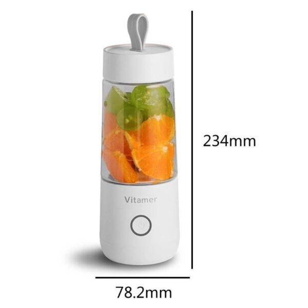 350ml Portable Blender Juicer Electric USB Rechargeable Mixer Smoothie Slushy Cup Juice Blender Bottle USB Charging Kitchen Gadgets - Image 7