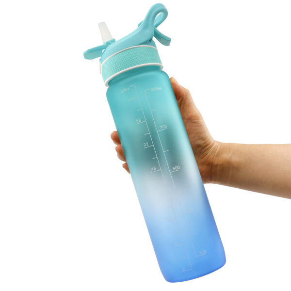 Water Bottle Scrub Bounce Cover Straw Space Cup Sports Water Bottle - Image 8