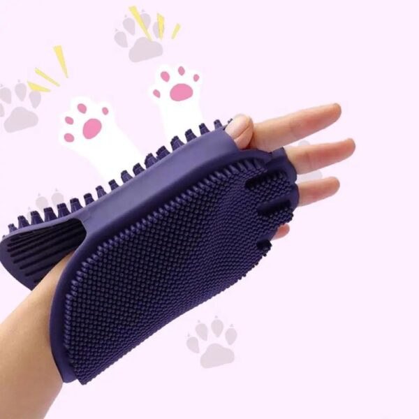 Massaging Pet Shampoo Brush, Soft Bristle Pet Grooming Brush, Dual-Sided Cleaning Brush Ideal For Dog Grooming And Shampooing 1pcs - Image 4