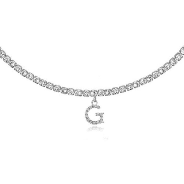 Europe And America Creative Decorative Diamond Letters Necklace Fashion Jewelry - Image 3