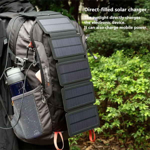 Outdoor Folding Solar Panel Charger Portable 5V 2.1A USB Output Devices Camp Hiking Backpack Travel Power Supply For Smartphones - Image 9