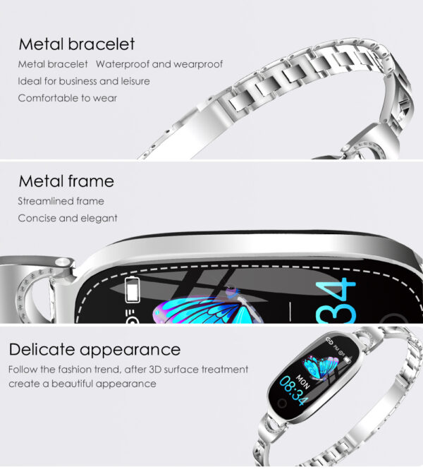 F18 Fashion Smart Women Metal Strap Bracelet - Image 2