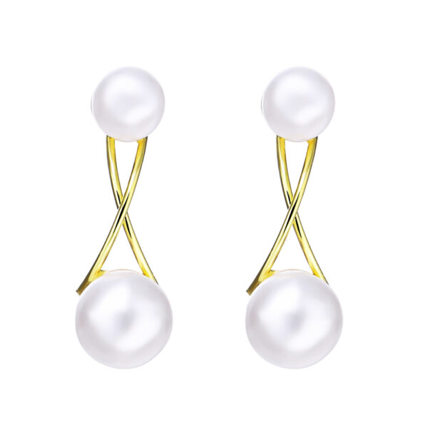 Vintage Pearl Creative Simple Pearl Long Earrings - Image 10