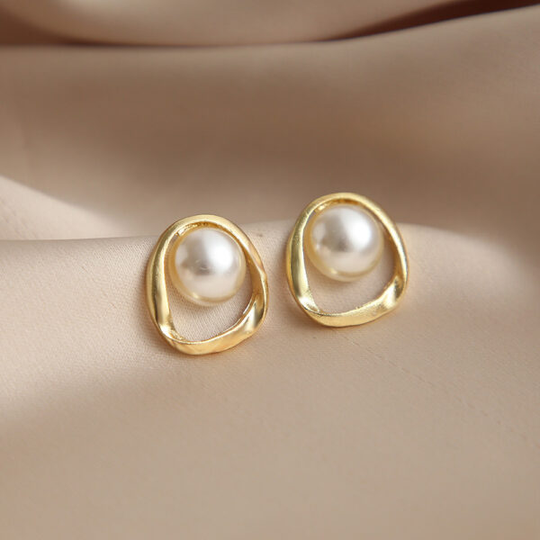 Vintage Pearl Creative Simple Pearl Long Earrings - Image 6